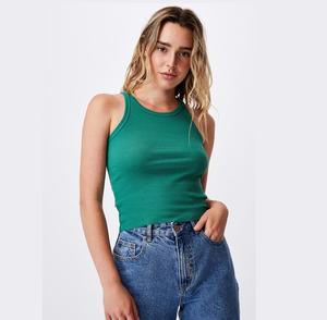 Camiseta sin mangas para mujer, Chaleco Corto informal para Fitness, tejido Top corto de colores sólidos, camisetas sin mangas cortas para mujer 2021 - Product Image 6