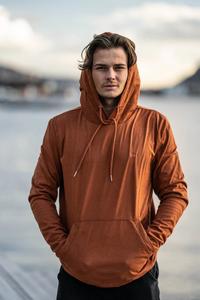 เสื้อมีฮู้ดแขนยาวแบบสวมหัวย้อมสีเสื้อผ้าหนังกลับเทียมแบบสั่งทำสำหรับฤดูหนาว - Product Image 4