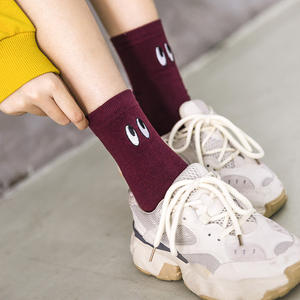 Chaussettes de sport en coton à broder avec de beaux grands yeux confortables de haute qualité <span class=keywords><strong>d</strong></span>'automne et <span class=keywords><strong>d</strong></span>'<span class=keywords><strong>hiver</strong></span> - Product Image 6