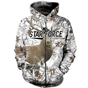 SFI High Quality Custom wholesale Camo Men's Hunter Series Hunting Hoodie - Realtree