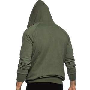 Sudadera con capucha de manga larga de ajuste holgado de algodón 100% para hombre, Jersey holgado liso, sudadera anticontracción, ropa de calle de punto sólido para - Product Image 5