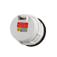 Nouvelle horloge électrique à affichage LED noir, jauge 52 mm, série avec lentille acrylique convexe, certifiée CE, pour voitures et camions 12V, ODM OEM