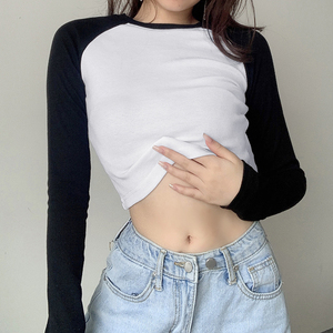 Jersey de diseño para mujer, camisetas juveniles, trajes para trotar, top corto con precio al por mayor, 2022 - Product Image 6