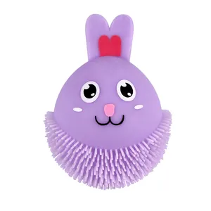 Wholesale Girls Boys Adults Festival Easter Animal Squeeze Toys Sheep Chicken Rabbit Easter Puffer Ball Toys Kids