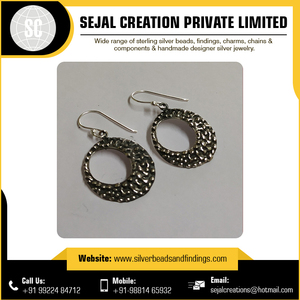 Contemporary Tribal 925 Sterling Silver <b>Earrings</b> Custom Size with CZ Bulk Quantity Jewelry Findings - Product Image 4