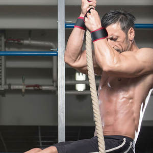 Empuñaduras de mano gimnásticas de cuero, con ganchos para los dedos, sin agujeros - Product Image 3