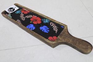 Ensemble de plateaux en émail peinture planche à découper plateau de service lit de service blocs à découper en bois traditionnel pour la maison et l'hôtel bois - Product Image 4