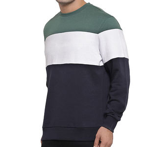 Sweat-shirt à col rond pour hommes, logo personnalisé, bon marché, sweat-shirt uni - Product Image 2