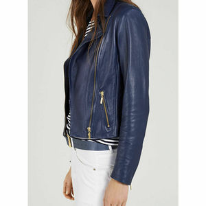 Custom Made New Men's Genuine <b>Sheepskin</b> Leather <b>Jacket</b> Slim Fit Biker Motorcycle <b>Jacket</b> Casual Wear <b>Jacket</b> - Product Image 3