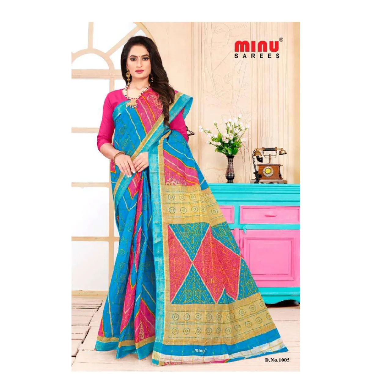 Tendenze Minu di alta qualità sari in cotone malai con opzioni multicolori produttori dall'india per la transazione di esportazione