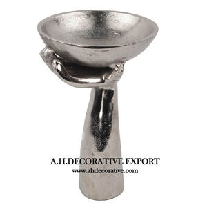 Florero de Metal hecho a mano, florero de color dorado y plateado, acabado martillado, nuevo diseño - Product Image 2