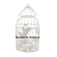 Cage à oiseaux en métal de haute qualité Cage de concepteur faite à la main de qualité supérieure Cage à oiseaux en métal de concepteur de haute qualité en gros