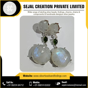 Wholesale Women's 925 <b>Sterling</b> <b>Silver</b> Gemstone Earrings Fashion Jewelry for Parties and Gifts - Product Image 6
