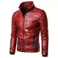 Nouvelle veste en cuir PU personnalisée pour hommes veste de bombardier de grande taille veste de moto personnalisée 2021