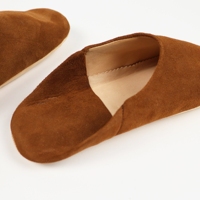 Babouches marocaines de luxe faites à la main en daim camel pour femme, légères, en cuir véritable, tendance, chaudes pour l'intérieur, hiver comme été, pour le régime paleo