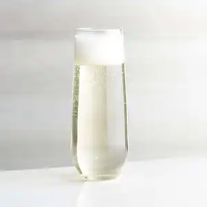 Logo bicchieri personalizzati bicchieri da vino in cristallo flauti di Champagne senza stelo per la festa in casa ristorante Hotel Wedding