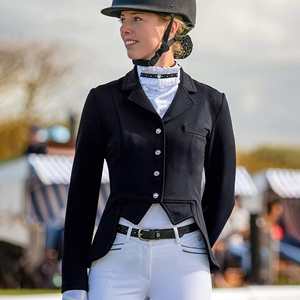 เสื้อแจ็คเก็ตขี่ม้าสำหรับการแข่งขันขี่ม้า คุณภาพสูงสำหรับผู้หญิง สีตามสั่ง ขนาดตามสั่ง โลโก้ตามสั่ง มาตรฐาน - Product Image 4