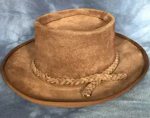 COWBOY Leather HATS Western Size Medium Millinery Union Hat