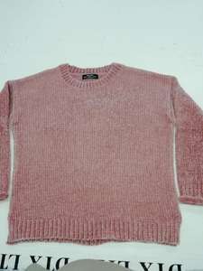 เสื้อสเวตเตอร์ลำลองถักแบบเรียบ แบรนด์เนมระดับไฮเอนด์ สำหรับผู้หญิง แขนยาว คอปกพับได้ สำหรับฤดูใบไม้ร่วง สินค้าสต็อกจากบังกลาเทศ - Product Image 4