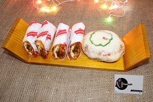 Plateau de service incurvé pour servir des aliments et des fruits à l'hôtel et au restaurant Ensemble de plateaux fabricant de service de Tradnary Sambhal - Product Image 4