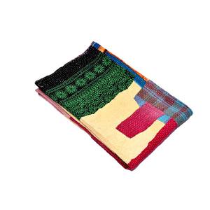 Handmade Hand <b>Stitched</b> Bed Cover <b>Throw</b> Reversible Blanket Bedspread Indian Vintage Kantha Quilt - Product Image 4