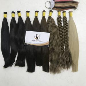Extension de cheveux humains lisses de Style vietnamien, postiche à Double dessin, couleur reflets, extensions capillaires naturelles, Natural Wave, nouveau Style, 2020 - Product Image 2