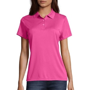 Camiseta Polo ecológica transpirable de secado rápido de algodón 100% de punto de estilo informal de verano para mujer, Camiseta corta de Color sólido de alta calidad - Product Image 5