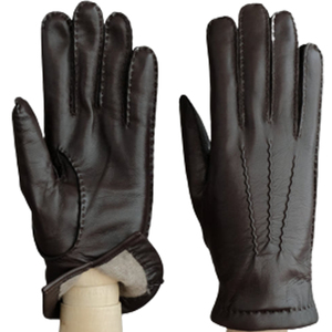 Gants de conduite pour hommes en cuir d'agneau de haute qualité, faits à la main, couleur marron uni, logo personnalisé, USA 2023 - Product Image 4