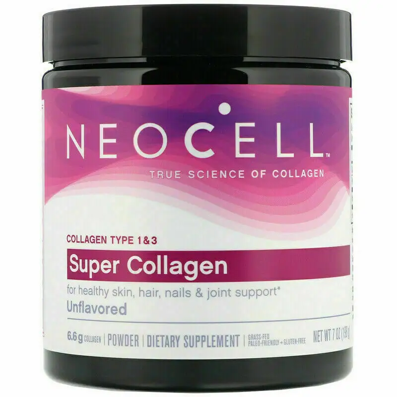 NeoCell सुपर कोलेजन प्रकार 1 और 3 पाउडर 7 oz (198g), ताजा, संयुक्त राज्य अमेरिका में किए गए