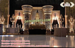 Vintage Modern for <b>Wedding</b> Engagement Ceremony Stage Decoration Velvet Lightweight Customized Color <b>Frame</b> - Product Image 5