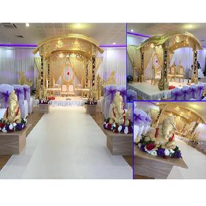 Mandap de Boda Raj Mahal, Magnífico Mandap de Madera Tallada, Diseño Portátil, Mandap de Madera Tallada de Leicester, EE. UU. - Product Image 1
