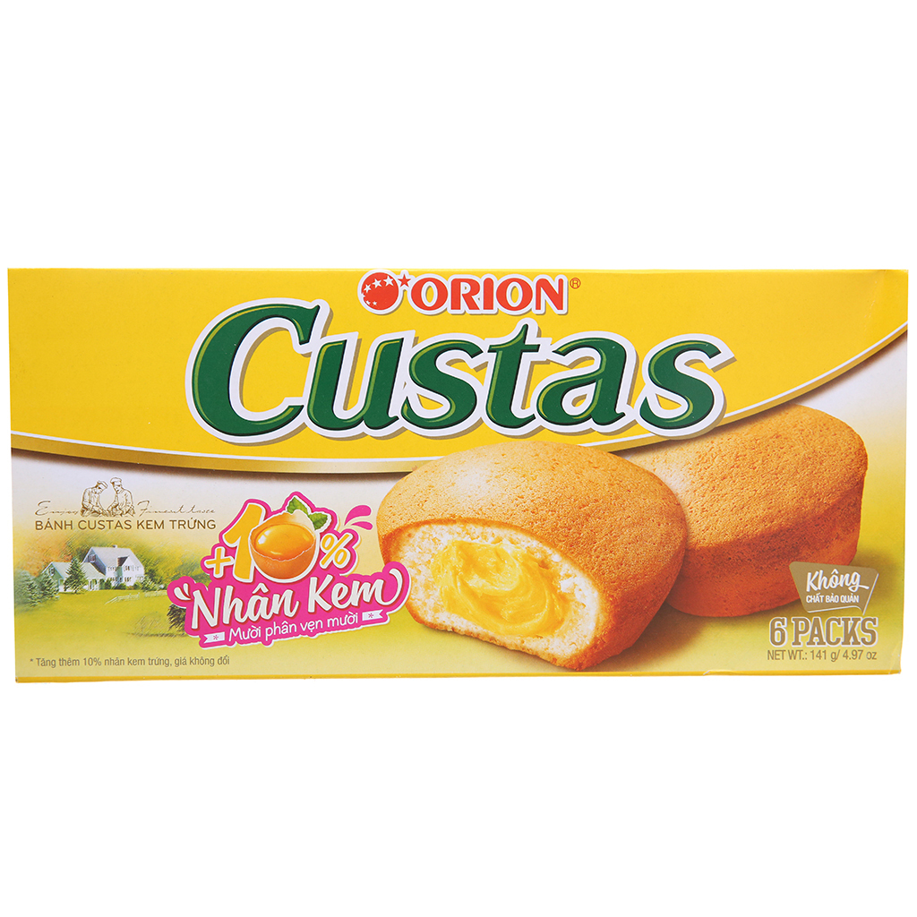 Wholesale Oriion Custas Soft Cake Egg Cream 141g/ Vietnamese Oriion Custas Soft Cake Exporter