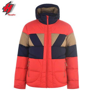2023 Designer Men's Formal Winter Jacket Custom Logo Bubble Style Hooded Made of Cotton and Polyester <b>Canvas</b> Wholesale - Product Image 4