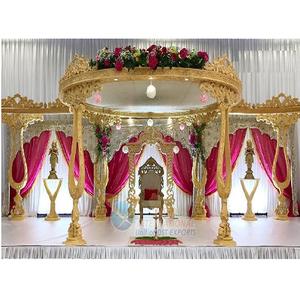 Fascinante Mandap de Madera para Bodas Hindúes, Decoración Tradicional India, Mandap de Madera para Bodas, Mandap para Ceremonias de Boda en Sri Lanka, Nueva York - Product Image 1