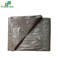 Lona de Alta Calidad para Camiones Ligeros, Lámina de HDPE, Material PE, Superficie Mate Impermeable, 40-80 GSM, Corte Personalizado