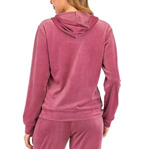 Veste à capuche zippée pour femme OEM, sweat-shirt à fermeture éclair, manches longues - Product Image 6