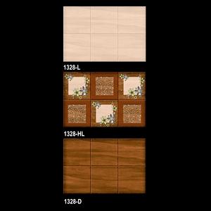 Carreaux muraux numériques en céramique marron foncé 30x45cm - Product Image 2