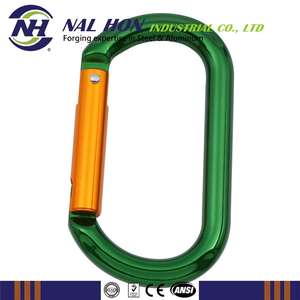 Mosquetón de puerta de aluminio ligero 24kn acabado anodizado para aplicaciones mineras - Product Image 5