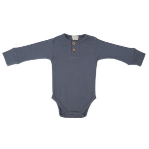 Body acanalado de algodón orgánico 100%, estilo informal Unisex, cierre de botón a presión, pijama de verano, manga corta, sólido, 0-3 meses, bebés - Product Image 1