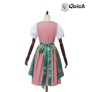 Robe Dirndl en dentelle tissée en mousseline écologique pour la fête de l'Oktoberfest bavaroise, cosplay, carnaval, Halloween - Product Image 3
