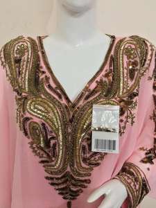 Caftán Bordado a Mano Talla Única 2026, Tejido Georgette Étnico, Moda Femenina Hecha a Mano en India, Última Tendencia para Fiestas - Product Image 6