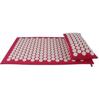 Ensemble de tapis et oreiller d'acupression pour yoga à domicile, masseur de tête, matériaux en coton ABS, couleur personnalisée, respectueux de l'environnement, soulagement de la douleur