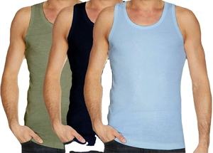 Débardeurs sans manches pour hommes, vêtements d'été en coton, élasthanne et musculation, taille plus, design anti-logo, OEM - Product Image 2