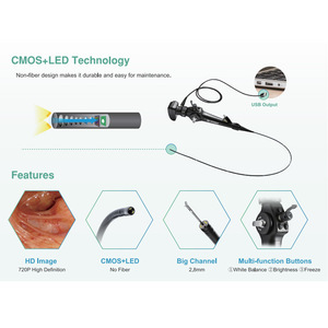 USB at bronkoskop ile 720P yüksek çözünürlüklü ve 1500mm çalışma uzunluğu veteriner endoskop - Product Image 2