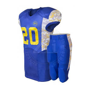 Conjunto de Jersey y pantalón de fútbol americano hecho a medida al por mayor, uniformes de fútbol americano de poliéster 100% de la mejor calidad - Product Image 1