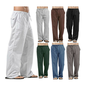 Mens Fashion Custom Made Cotton Linen Trousers Best Quality Fabric Custom Designing on Cheap Price - Product Image 3