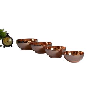 Brillante Polaco Vantage Moderno Lujo Cobre puro Brillante Pulido Martillado Sirviendo Tazón para mezclar Hogar Cocina Deshierbe y fiestas - Product Image 1