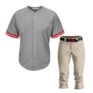 OEM al por mayor uniforme de béisbol de alta calidad 100% poliéster secado rápido jersey de béisbol personalizado - Product Image 1