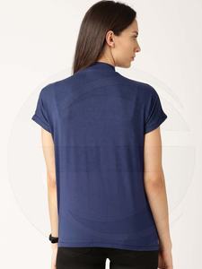 T-shirt élégant de meilleure qualité pour femmes, vente en gros, Logo personnalisé, col rond, femme, t-shirt de première classe, qualité pour femmes - Product Image 3