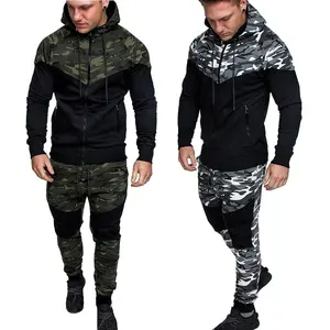 Chándal deportivo de camuflaje para hombre, chándal de sublimación